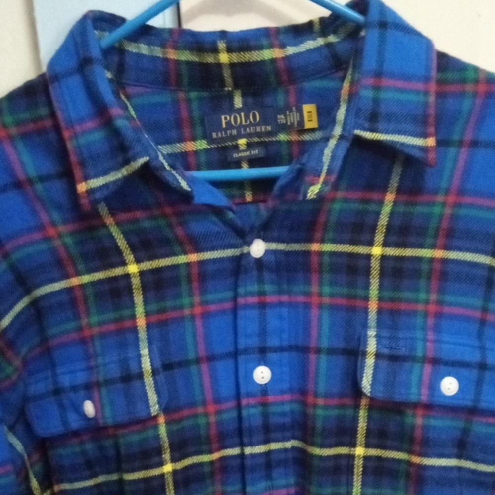 Nwot Polo Br Ralph Lauren Plaid Flannel Xxl Prestine Condition Tried On🔥🔥🔥